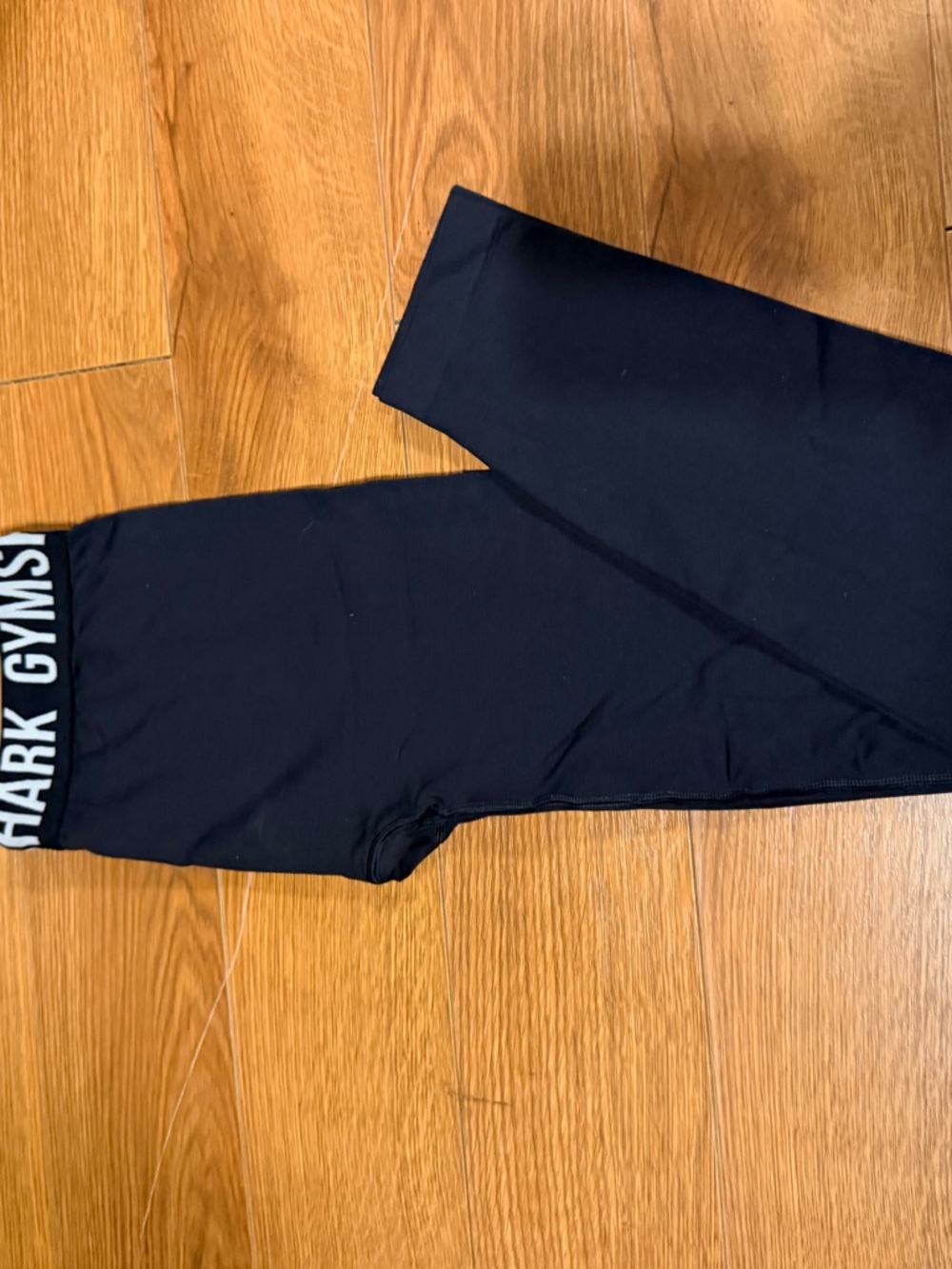 Gymshark Black Athletic Leggings with Branded Waistband